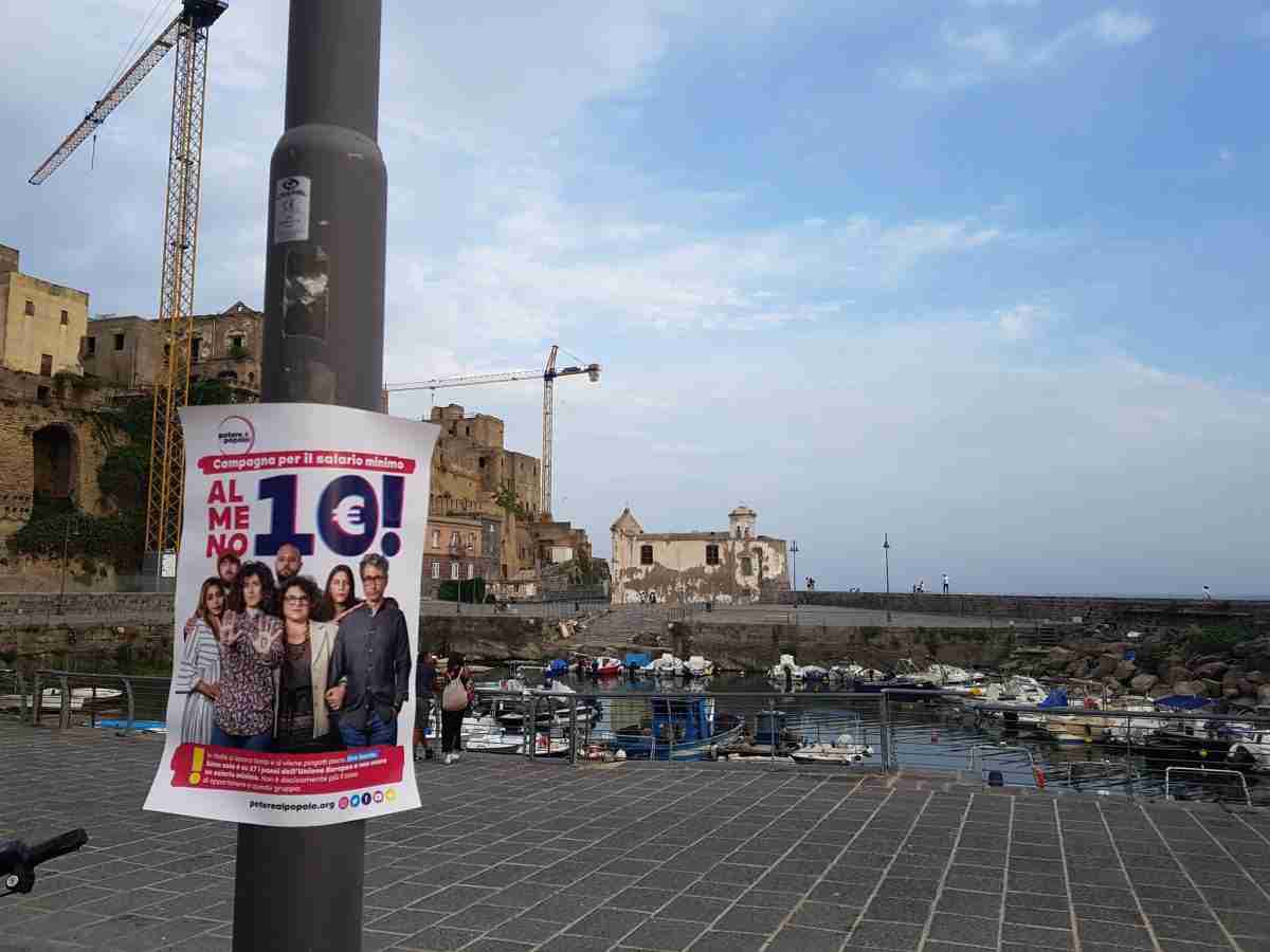 pozzuoli campagna per il salario minimo di potere al popolo